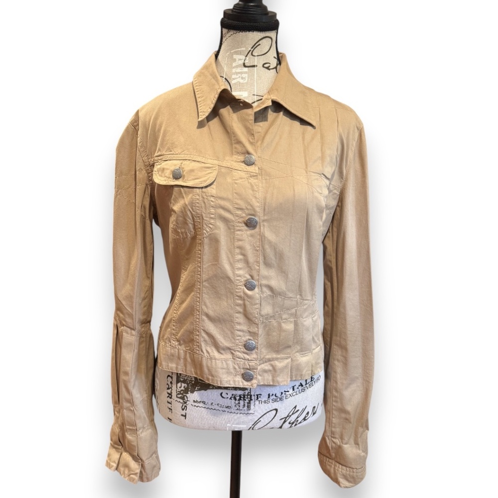 JPG Jean’s by Gaultier Beige Button-Front Jacket – Size D 42 (≈ US Medium)